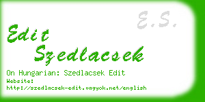 edit szedlacsek business card